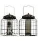 image 1 of Heavy Duty Squirrel Proof Hanging Bird Seed & Nut Feeders (Set of 2)