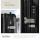 image 5 of Suitcase Luggage Set - L, M & S sizes, ABS plastic, swivel wheels, combination lock Black