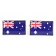 image 1 of Flag of Australia Cufflinks - Onyx Art CK153