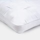 image 8 of OHS Quilted Hotel Cushion Soft Filled Bounce Back Luxury Quality Plump Plush Bed Pillow White | 48 x 74cm