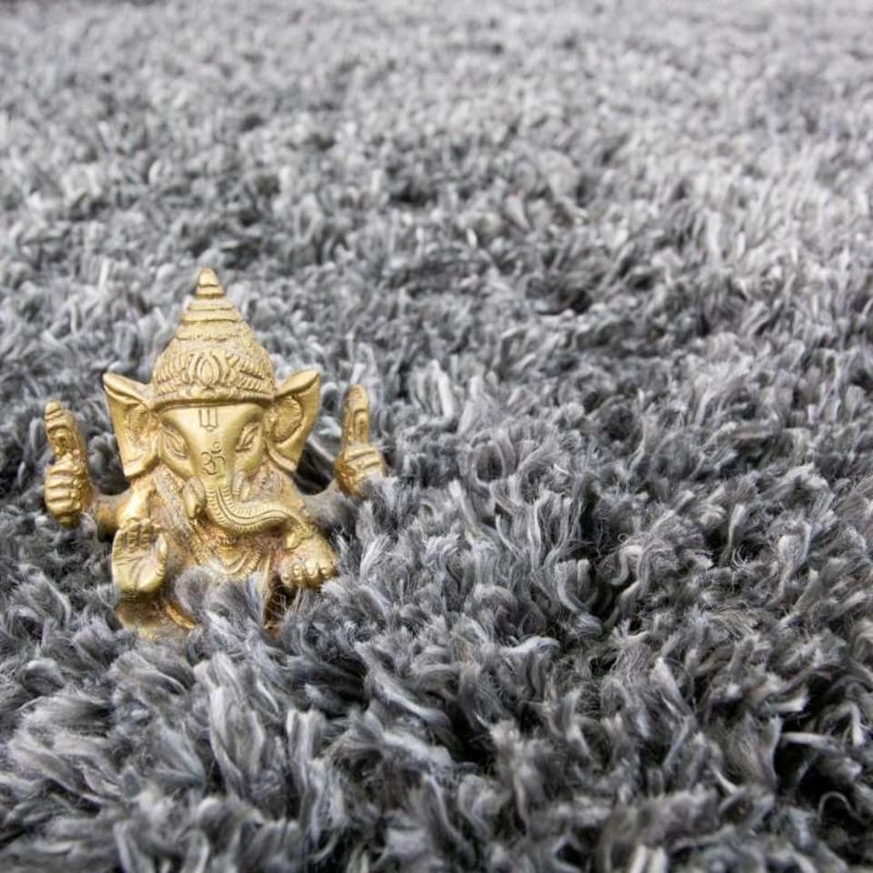 image 1 of KUKOON Slate Grey Super Soft Shaggy Rug 160cm x 230cm