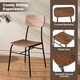 image 10 of COSTWAY 5Pcs Wood Square Kitchen Table & Chair Set Brown