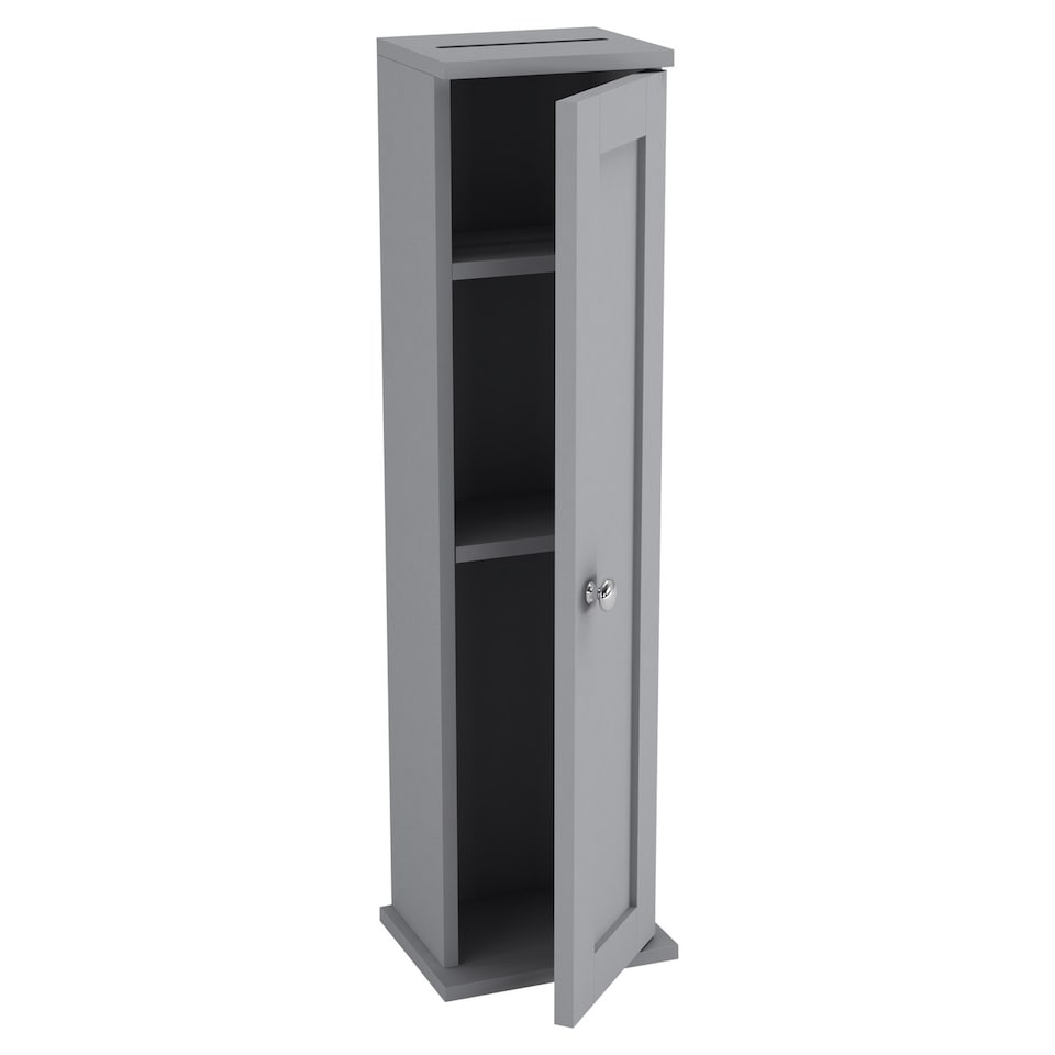 image 1 of 3 Piece Bathroom Furniture Set - Under Sink Cabinet, Mirror Cabinet & Toilet Paper Dispenser | Grey | 0 x 0 x 0 | 1