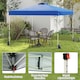 image 9 of COSTWAY 300 x 300 cm Pop up Canopy Tent With Sidewall Blue