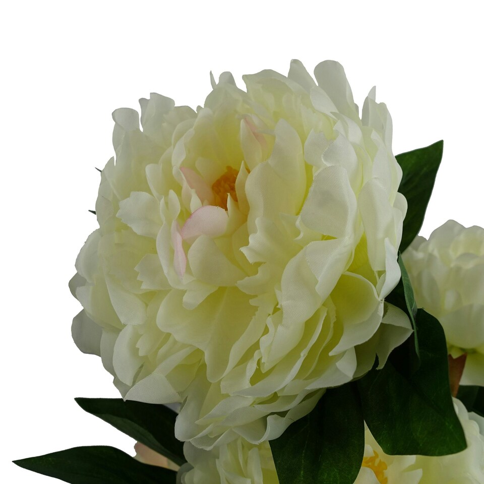 image 1 of 55cm Artificial White Peony Plant