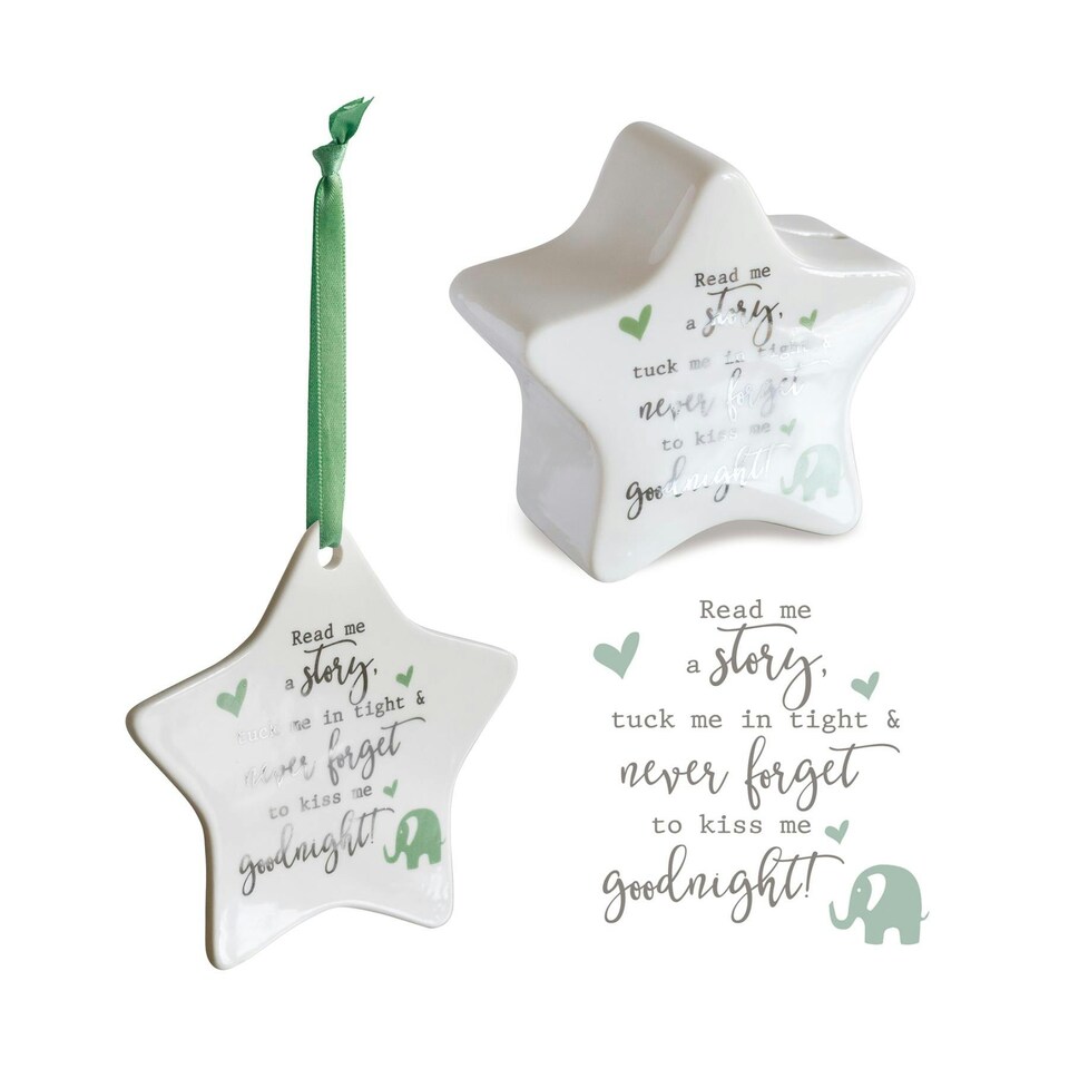 Sentiment Star Money Box Gift Set - Never Forget