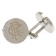 image 1 of Rangers FC Round Stainless Steel Cufflinks - Silver - One Size