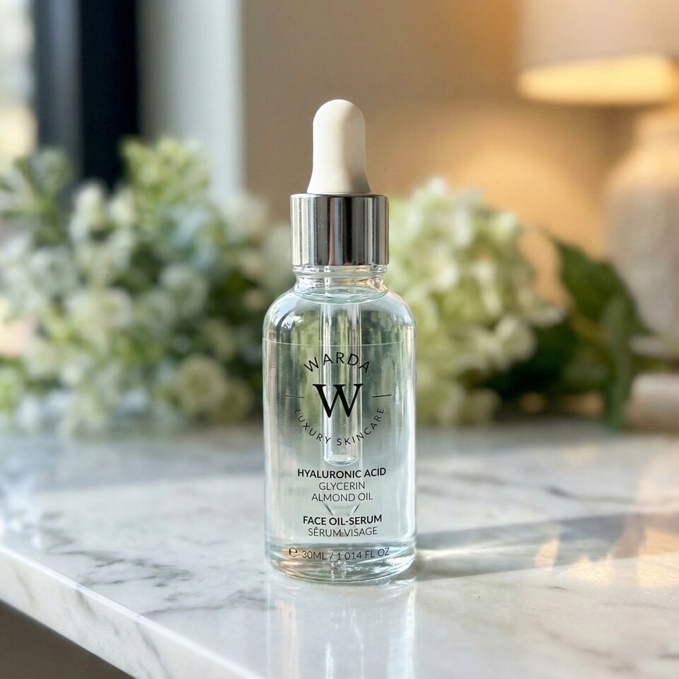 image 1 of Warda Luxury Skincare Vitamin C Glow Boost Oil-Serum 30ml + Hyaluronic Acid Hydration Boost Oil Serum 30ml