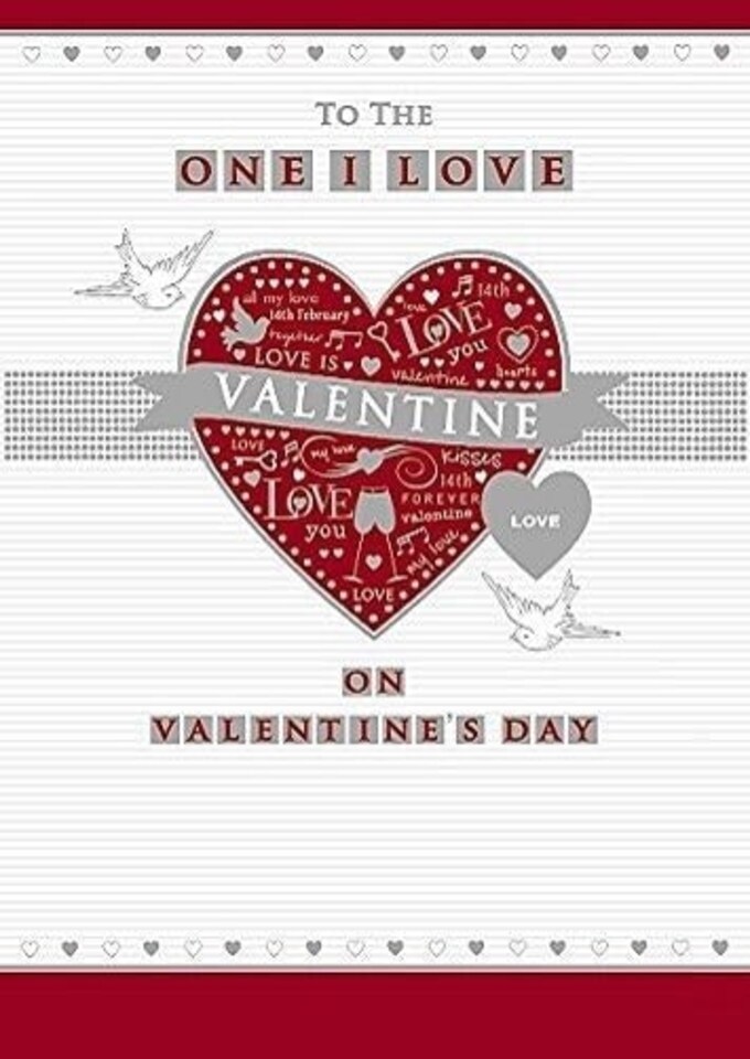 image 1 of To The One I Love Valentines Day Card