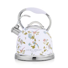 Laura Ashley Elveden White 2.5L Stove Top Whistling Kettle