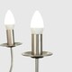 image 3 of ValueLights Memphis Brushed Chrome Silver Chandelier and E14 Candle LED 4W Cool White 6500K Bulb
