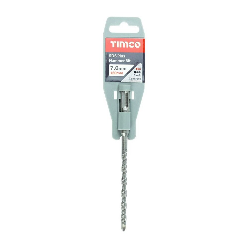 image 1 of Timco - SDS Plus Hammer Bit (Size 7.0 x 160 - 1 Each)