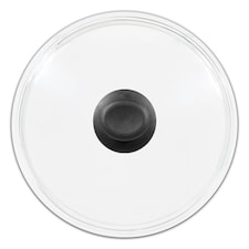 SPARES2GO Glass Cookware Lid + Curved Handle Tempered Pan Pot Dish Cover Replacement Kit (30cm)