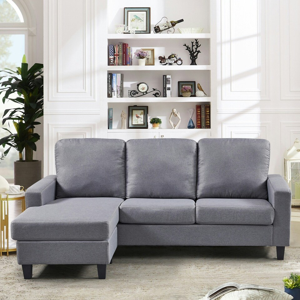 image 1 of Modbury Reversible Corner Sofa - Light Grey
