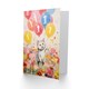 image 2 of Flowers Kitty Balloons Age 1 Year Old Cat Child Kids 1st Birthday Card