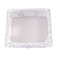 image 8 of Periea ‘Beau’ Folding Collapsible Stackable Fabric Home Storage Boxes with Steel Frames (Grey Damask, Medium)
