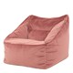 image 5 of Natalia Velvet Adults Bean Bag Armchair, Ready Filled Large Beanbag Dusk Pink | Pink | Dusk Pink | XL | 1