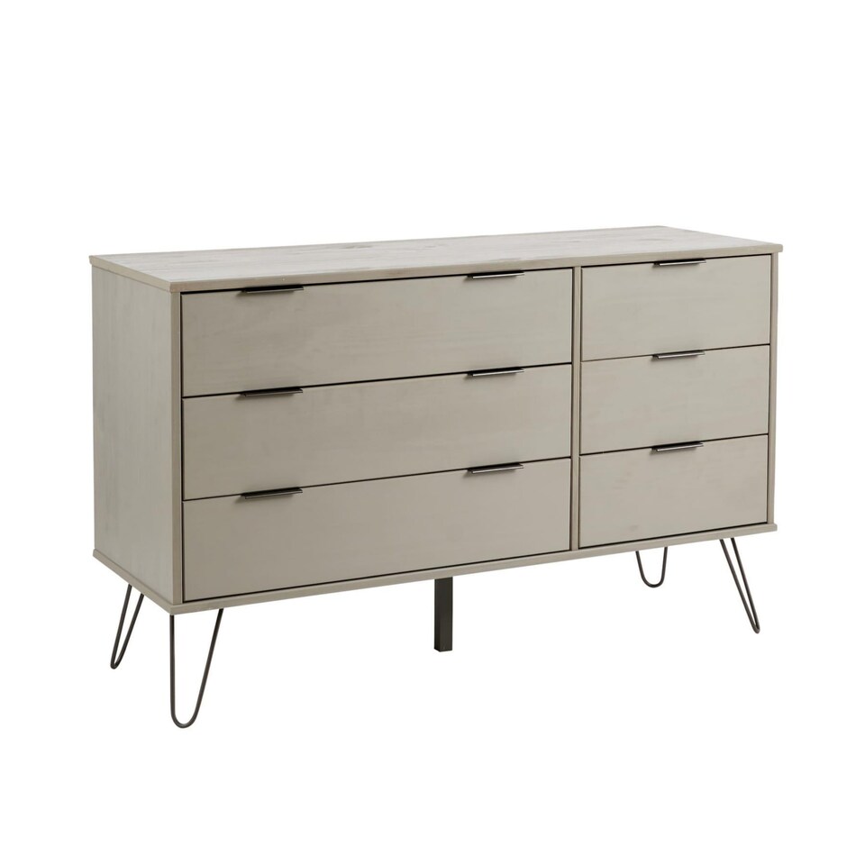 image 1 of Chest of 4 Drawers Clothing Cabinet Storage Organiser Bedroom Furniture | Grey