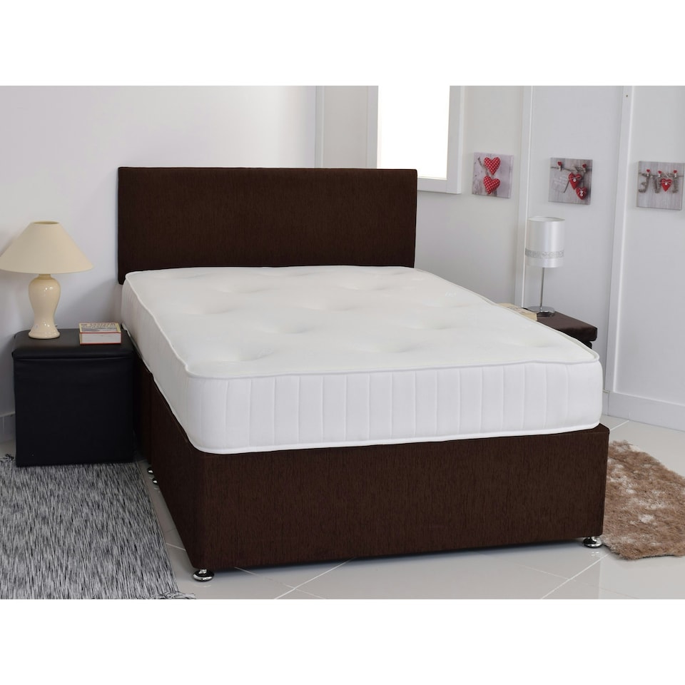 image 1 of Hybrid Memory Foam & Spring Support Mattress - Responsive Body Support | White | King