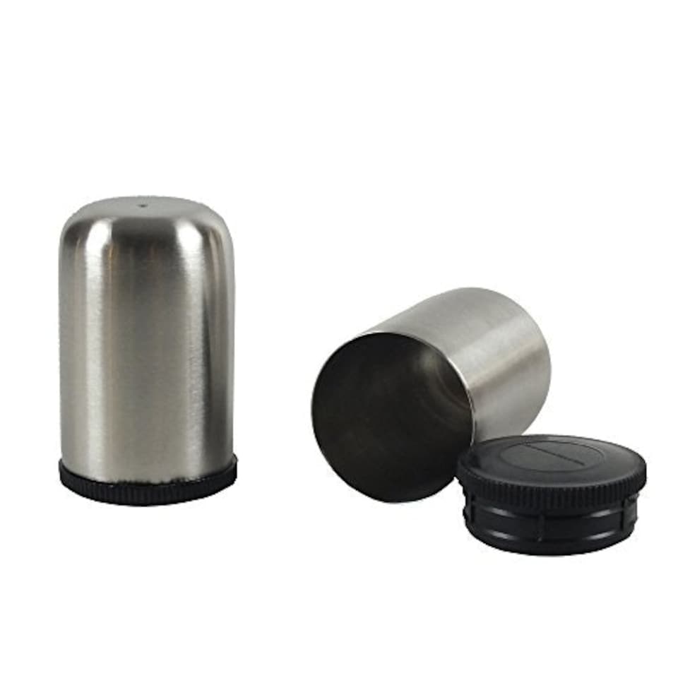 image 1 of Kela 16921 Salt / Pepper Shaker Twin 2-Piece Set Stainless Steel