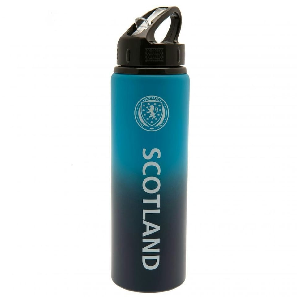 Scotland Aluminium Water Bottle - Black/Blue - XL