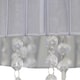 image 6 of First Choice Lighting Set of 2 Voile 25cm Jewelled Grey Ribbon Pendant Shades Grey | Clear