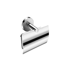 Cosmic Toilet Roll Holder with Durable Metal Cover for Bathroom Chrome Finish