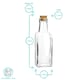 image 3 of Argon Tableware Olive Oil Pourer Bottles with Cork Lids - 170ml - Pack of 2