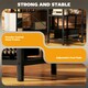 image 9 of HOMCOM L Shaped Gaming Desk w/ LED Lights and Power Outlets for Small Space