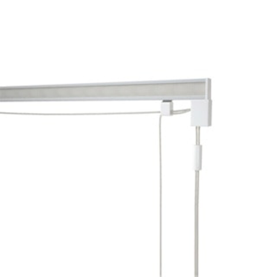 85cm Corded Roman Blind Kit (210cm Drop) | White | White