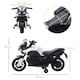 image 7 of HOMCOM Kids 6V Electric Motorcycle Ride-On Toy Battery 18 - 48 months White