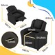 image 7 of HOMCOM Kids Recliner Chair with Adjustable Backrest & Footrest 