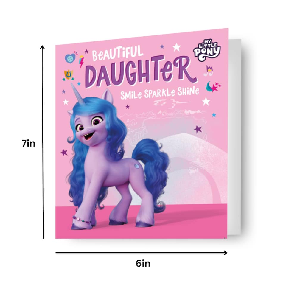 image 1 of My Little Pony Daughter Birthday Card