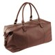 image 1 of Quadra NuHude Faux Leather Weekender Holdall Bag - Tan - One Size