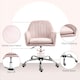 image 4 of HOMCOM Office Chair, Swivel Desk Chair w/ Adjustable Height, Pink
