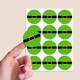 image 2 of Christmas Elf Belt Round Stickers 60mm - Sheet of 12