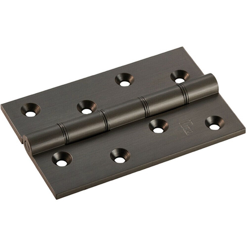 Loops PAIR 102 x 67 x 4mm Brass Washered Butt Hinge Matt Bronze Internal Door in Metallics