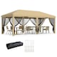 image 6 of Outsunny 6 x 3(m) Pop Up Party Tent Canopy with 6 Removable Sidewalls Beige