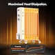 image 4 of VonHaus Oil Filled Radiator 9 Fin Portable Electric Heater