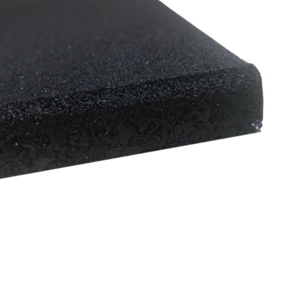 image 1 of Heavy Duty Black Rubber Gym Flooring Mats 50cm x 50cm Tiles - 20mm Black | One Size