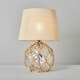 image 3 of BHS Lucy Buoy Style Glass Table Lamp, Clear