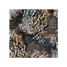 African Print Splash Back | White