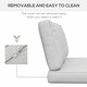 image 5 of Outsunny 2 Seater Outdoor Seat Cushions, Water Repellent Seat Pads with Backrest 