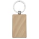 image 1 of Bullet Gian Rectangular Beech Wood Keyring - Natural - One Size