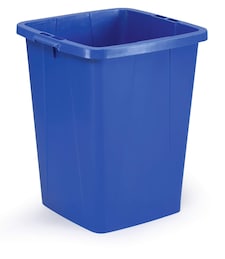 Durable 90L Waste Bin Blue | Square Recycling Bin | Food Bin | DURABIN | Blue