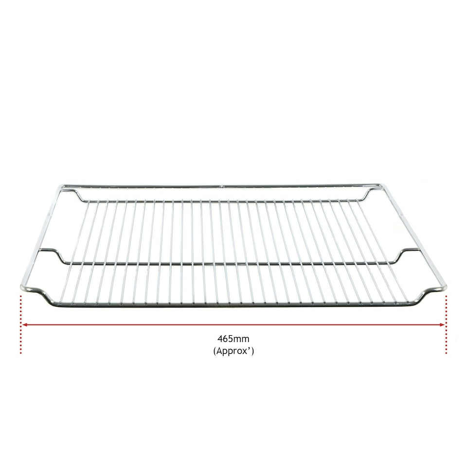 image 1 of SPARES2GO Shelf compatible with Cookology Oven Cooker Grill Wire Rack Chrome 465 x 365 mm