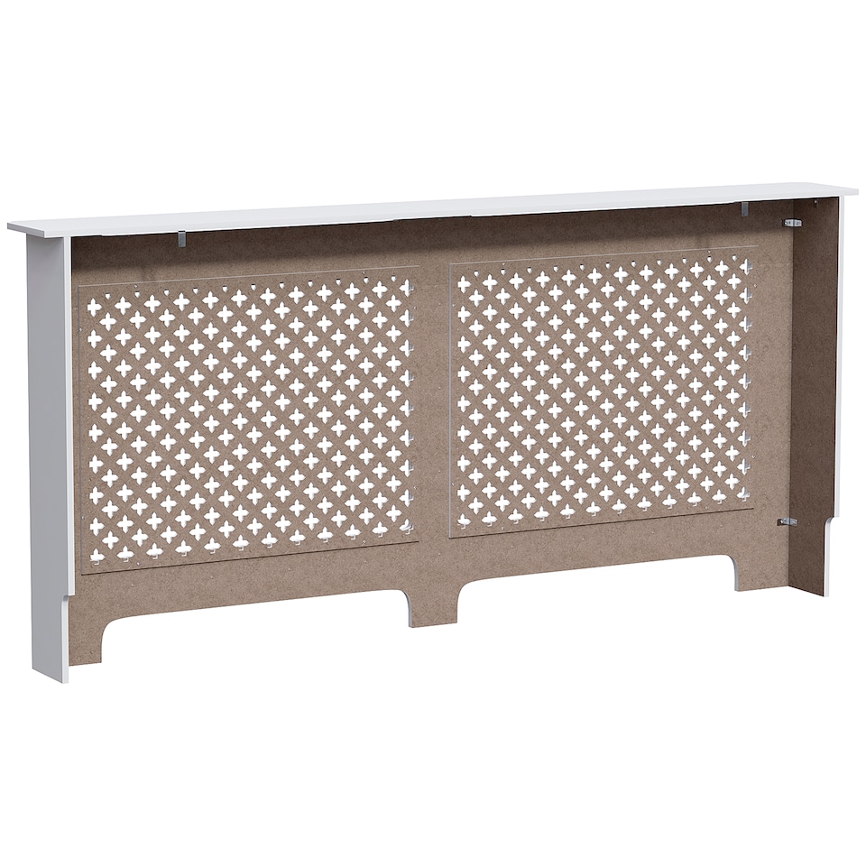 image 1 of Vida Designs Oxford Radiator Cover Painted MDF Cabinet, White, 172cm