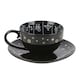 image 1 of Something Different Fortune Telling Astrology Tea Cup - Black - One Size Black