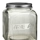 image 2 of Interiors by Premier Elegant Set Of Three Glass Jars With Silver Lids, Airtight Jars With Lids, Secure Jar For Ingredients