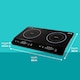 image 2 of Abode Portable Induction Hob Double Digital with Touch Control 2800W AINDH2003